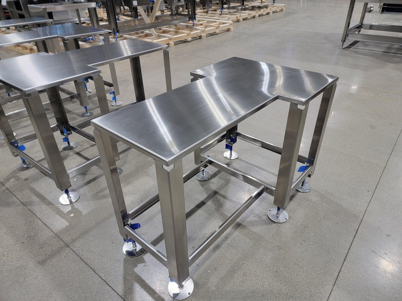 Custom stainless steel tables