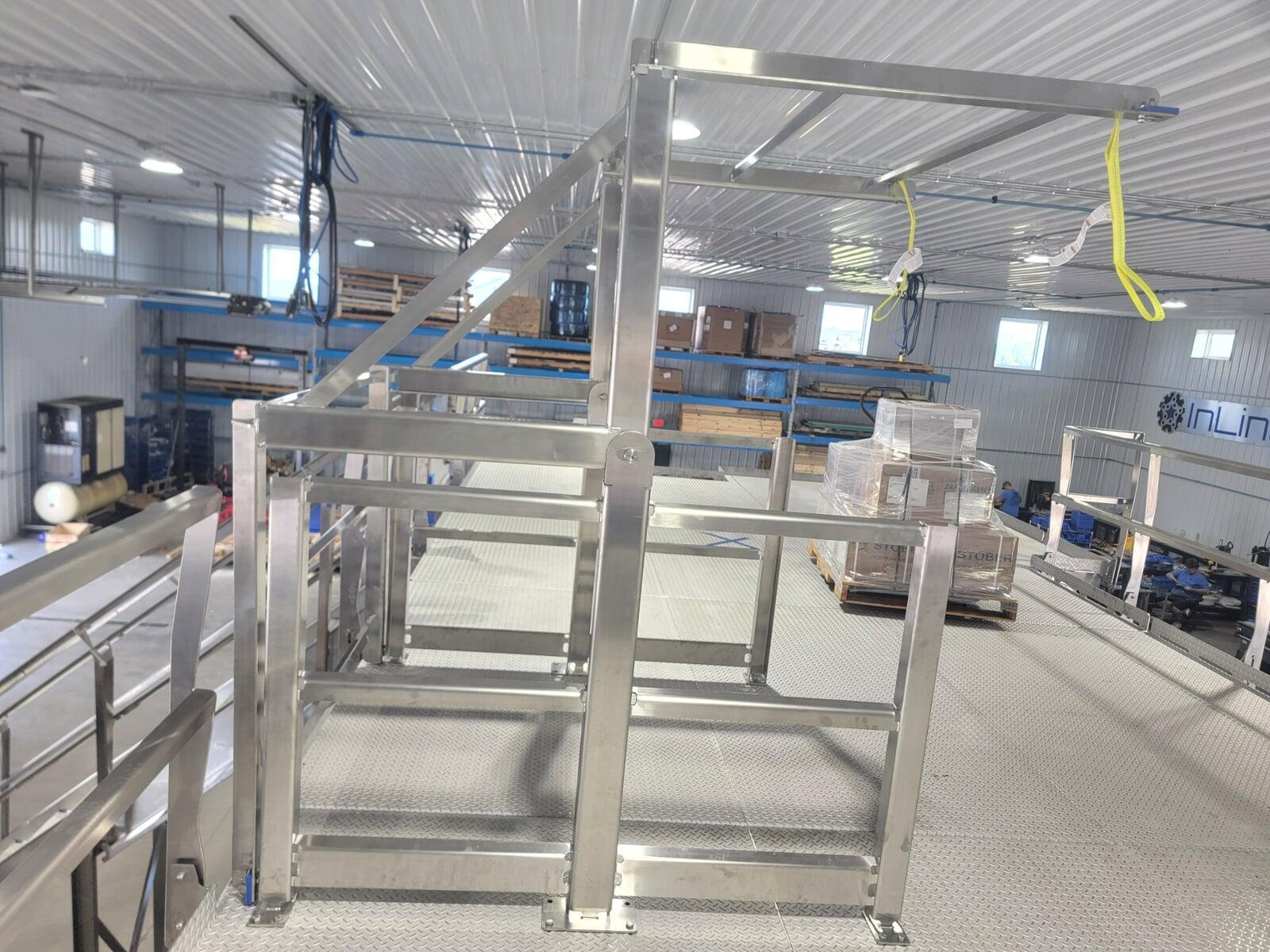 Platform stainless pallet gate